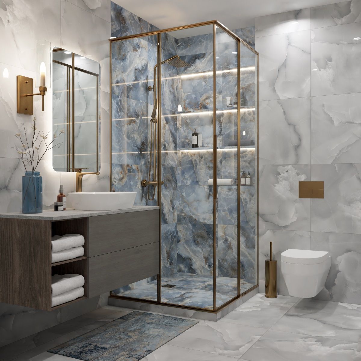 Керамогранит Royce Persian Blue Polished 60x60 см (R_PR1015)