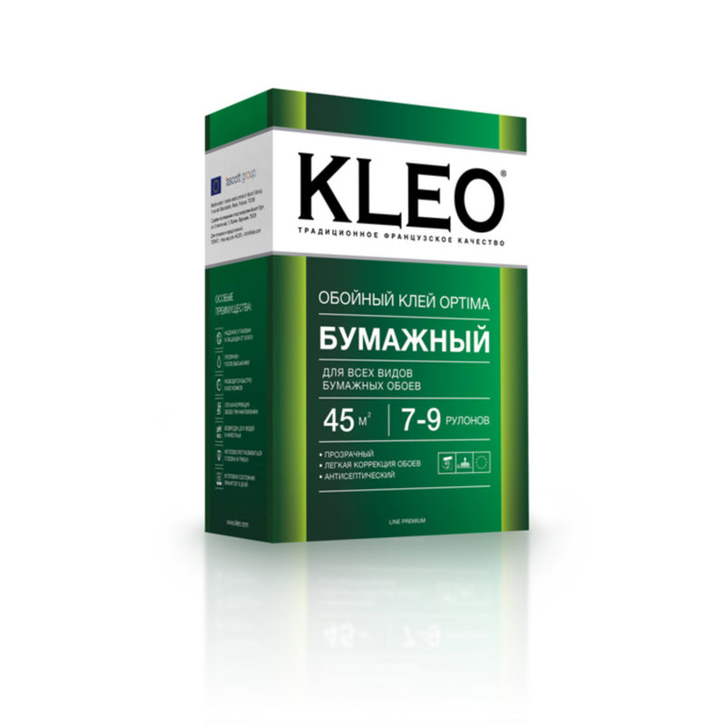 Клей Kleo Optima 45 для обоев на бумажной основе 160 г