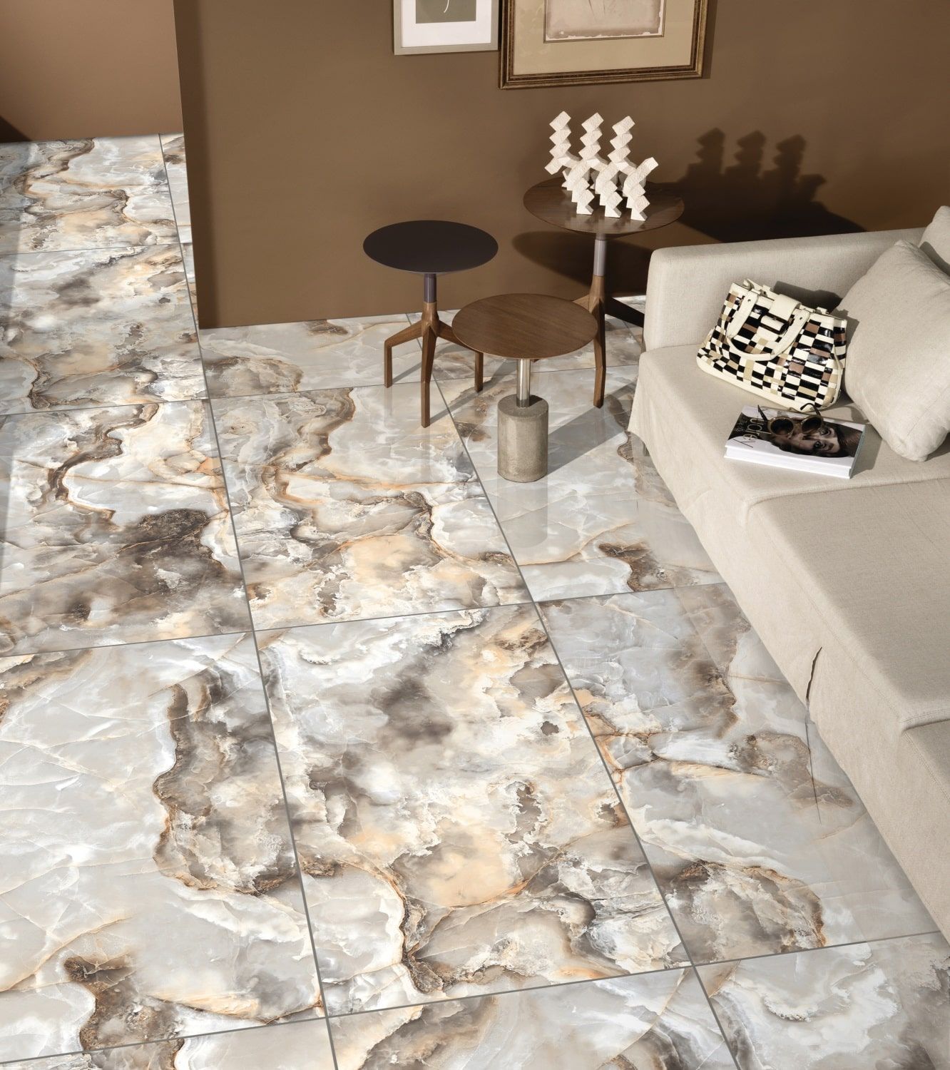 Керамогранит Primavera Honey Onyx Sky 60x120 см (PR215)