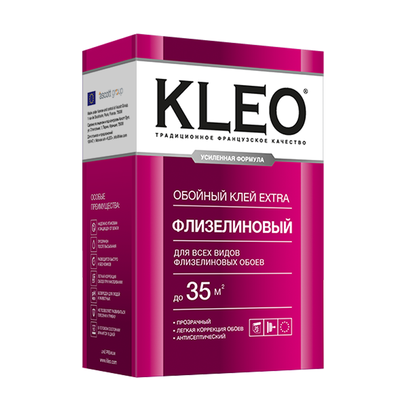 Клей Kleo Extra 35 для флизелиновых обоев 240 г
