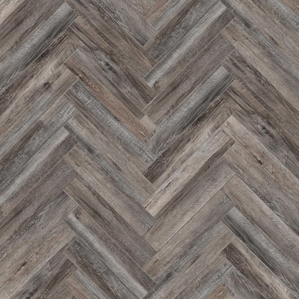 Кварц-винил CronaFloor Herringbone Дуб Реймс H008