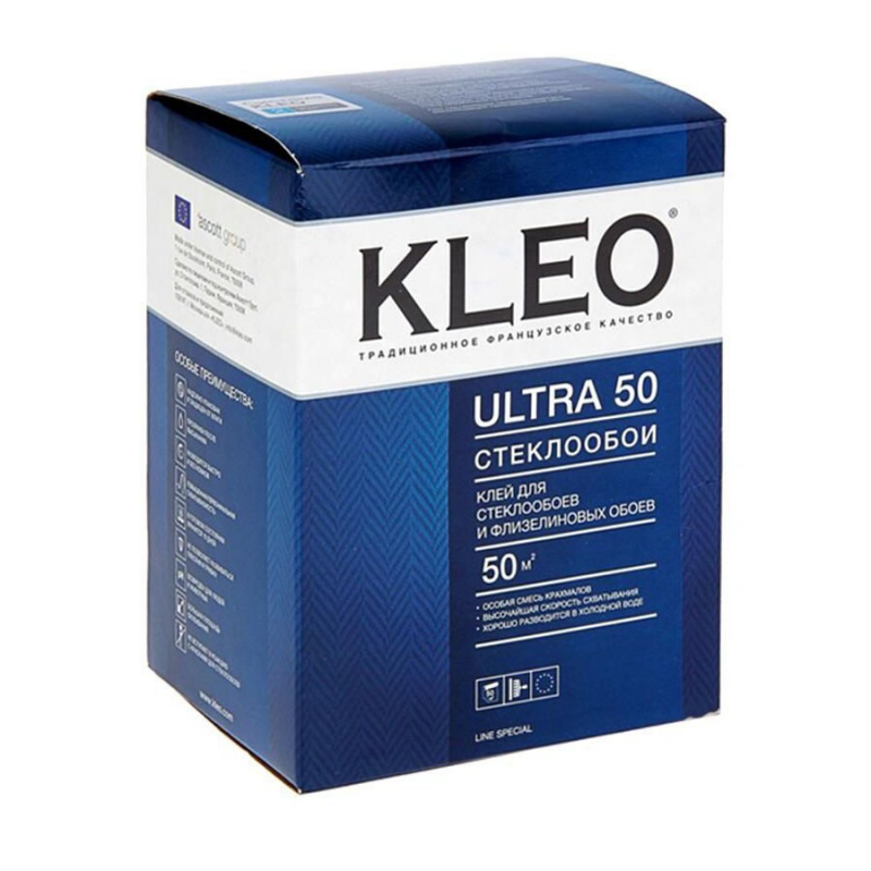 Клей Kleo Ultra 50 для обоев и стекловолокна 500 г