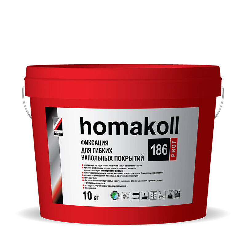 Клей Homakoll 186 Prof для для гибких покрытий 10 кг